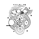 3 siblings tattoo design idea