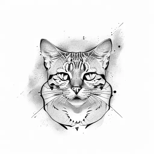 Bengal cat tattoo design idea