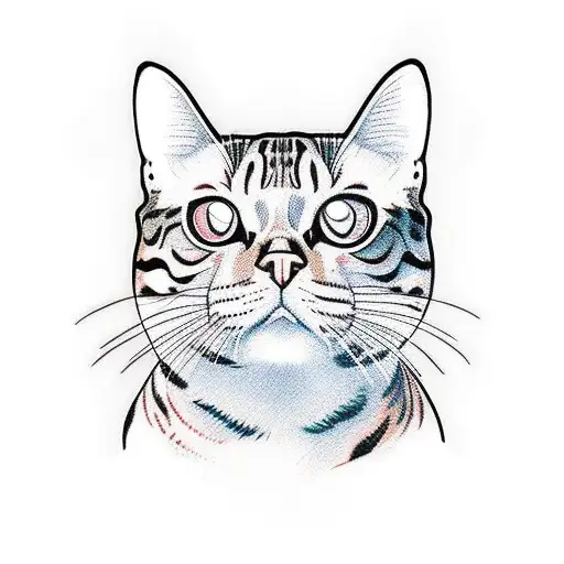 Bengal cat body tattoo design idea
