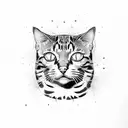 Bengal cat body tattoo design idea