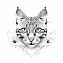 Bengal cat body tattoo design idea