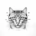 Bengal cat body tattoo design idea