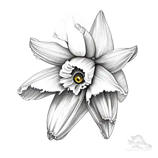 Daffodil Flower And Leaves Bouquet Drawing Vector Hand Drawn Engraved  Floral Set Botanical Black Ink Sketch Great For Tattoo Invitations  Greeting Cards Decor Royalty Free SVG Cliparts Vectors And Stock  Illustration Image
