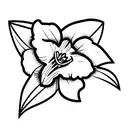 daffodil tattoo design idea