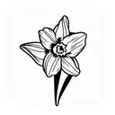 daffodil tattoo design idea