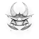 ocean stingray  tattoo design idea