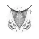 ocean stingray  tattoo design idea