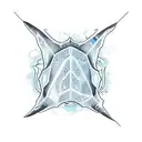 ocean stingray  tattoo design idea