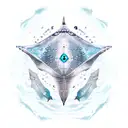 ocean stingray  tattoo design idea