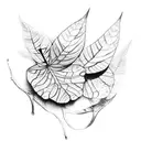 rowan leaf tattoo design idea