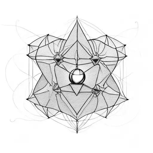atlas holding a metatron cube tattoo design idea