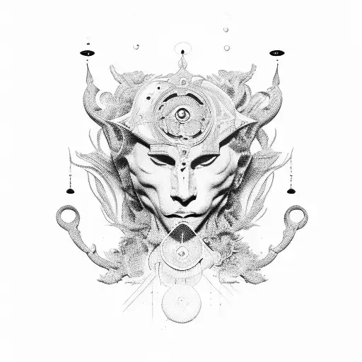 Aestetic sculpture tattoo design idea