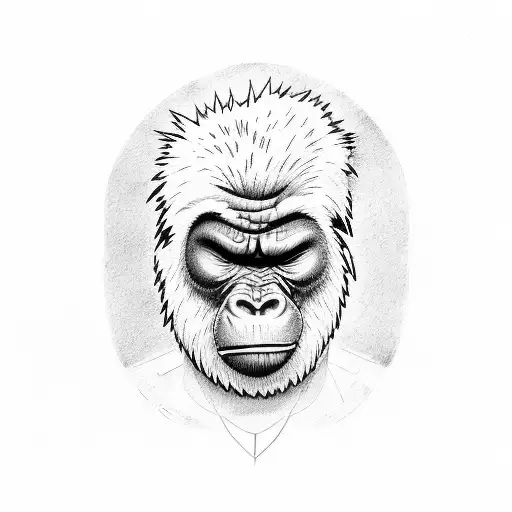 Gorillaz tattoo design idea