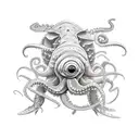 octopus shark mantis shrimp turtle  tattoo design idea