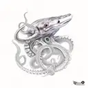 octopus shark mantis shrimp turtle  tattoo design idea