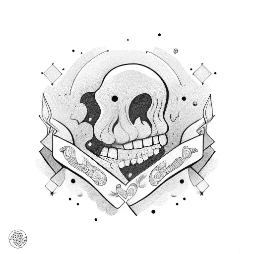 smile now cry later tattoo design idea