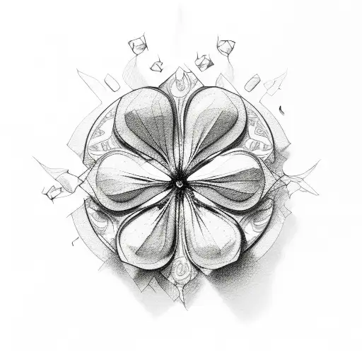 Clover tattoo design idea