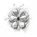 Clover tattoo design idea