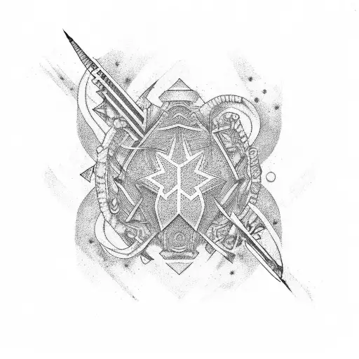 ovarian cancer, stars, strength  tattoo design idea