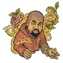 Kanye west College dropout tattoo design idea