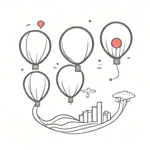 red balloon with Penny tattoo design idea
