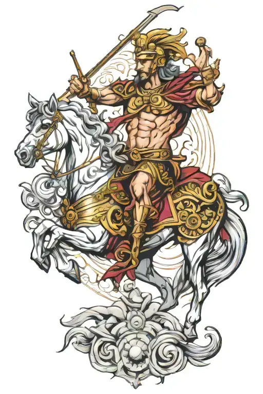 alexander the great tattoo design idea