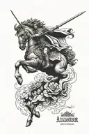 alexander the great tattoo design idea