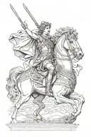 alexander the great tattoo design idea