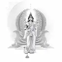 goddess Lakshmi  tattoo design idea