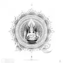 goddess Lakshmi  tattoo design idea
