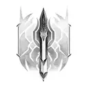 the ebony blade from marvel's black knight tattoo design idea