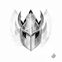the ebony blade from marvel's black knight tattoo design idea