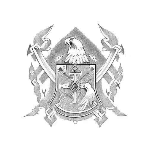 Serbian orthodox eagles back tattoo tattoo design idea