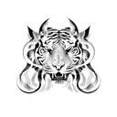 snake tiger back tattoo tattoo design idea