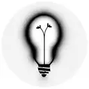 lightbulb with snowdrops inside tattoo design idea
