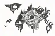 my homeland is a city tattoo design idea