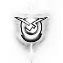 A bolt of lightning coming out of a cloud, and around both of them, a flame of firelahh tattoo design idea