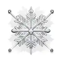 snowflake, 4 leaf clover, atari joystick, mini samurai sword tattoo design idea