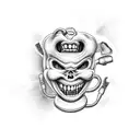 dentist evil tattoo design idea