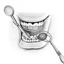 dentist evil tattoo design idea