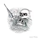 dentist evil tattoo design idea