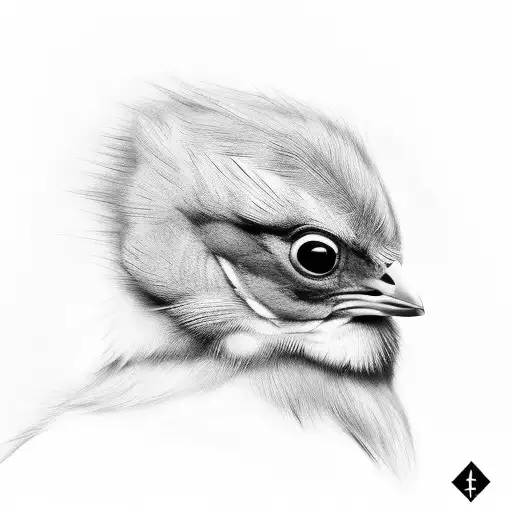 chick with balaclava tattoo design idea