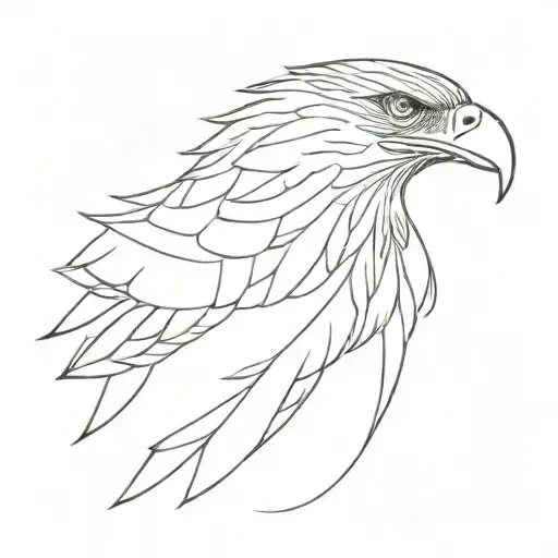 eagle, rose tattoo design idea