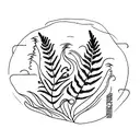 fern  tattoo design idea