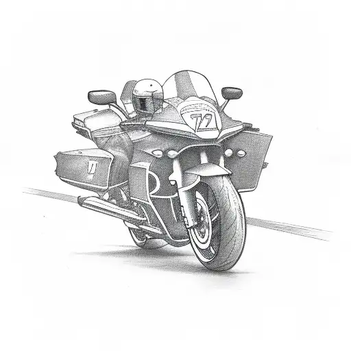 motorcycle and chocolate  tattoo design idea