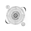 frisbee volando  tattoo design idea