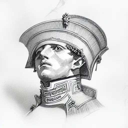 napoleon cake tattoo design idea