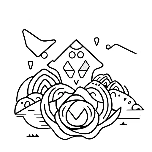paper boat at night  tattoo design idea