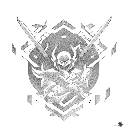 Create a tattoo illustrating a Dota hero in a traditional Japanese art style tattoo design idea