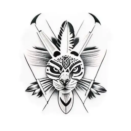 native American  tattoo design idea